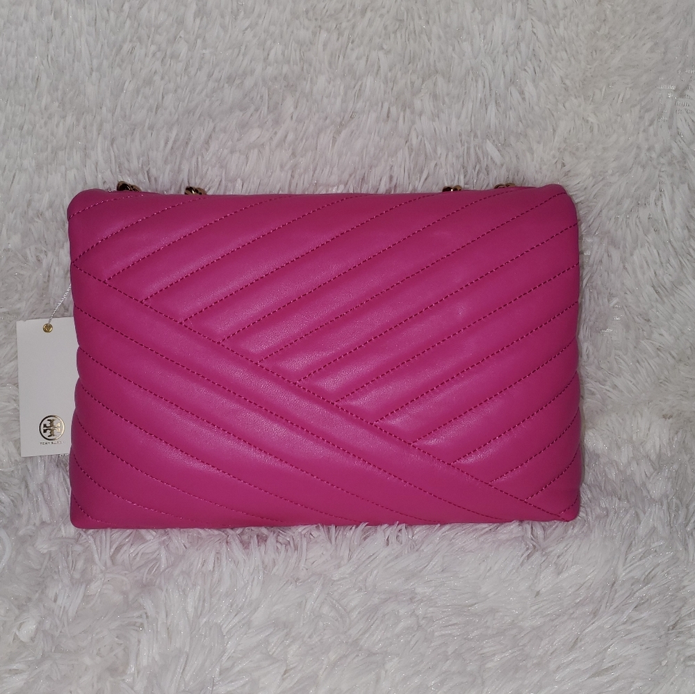 💗New Tory Burch CHEVRON CONVERTIBLE SHOULDER BAG - Picture 5 of 8